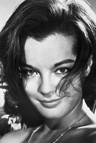 Romy Schneider Portret Vrouw Actrice Zwart wit