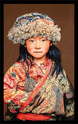 Portrait-Gobelin-Tibetan-Child-van-Mondiart