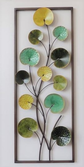 Metalen wanddecoratie Leaves in Shades Bladeren GS-A27