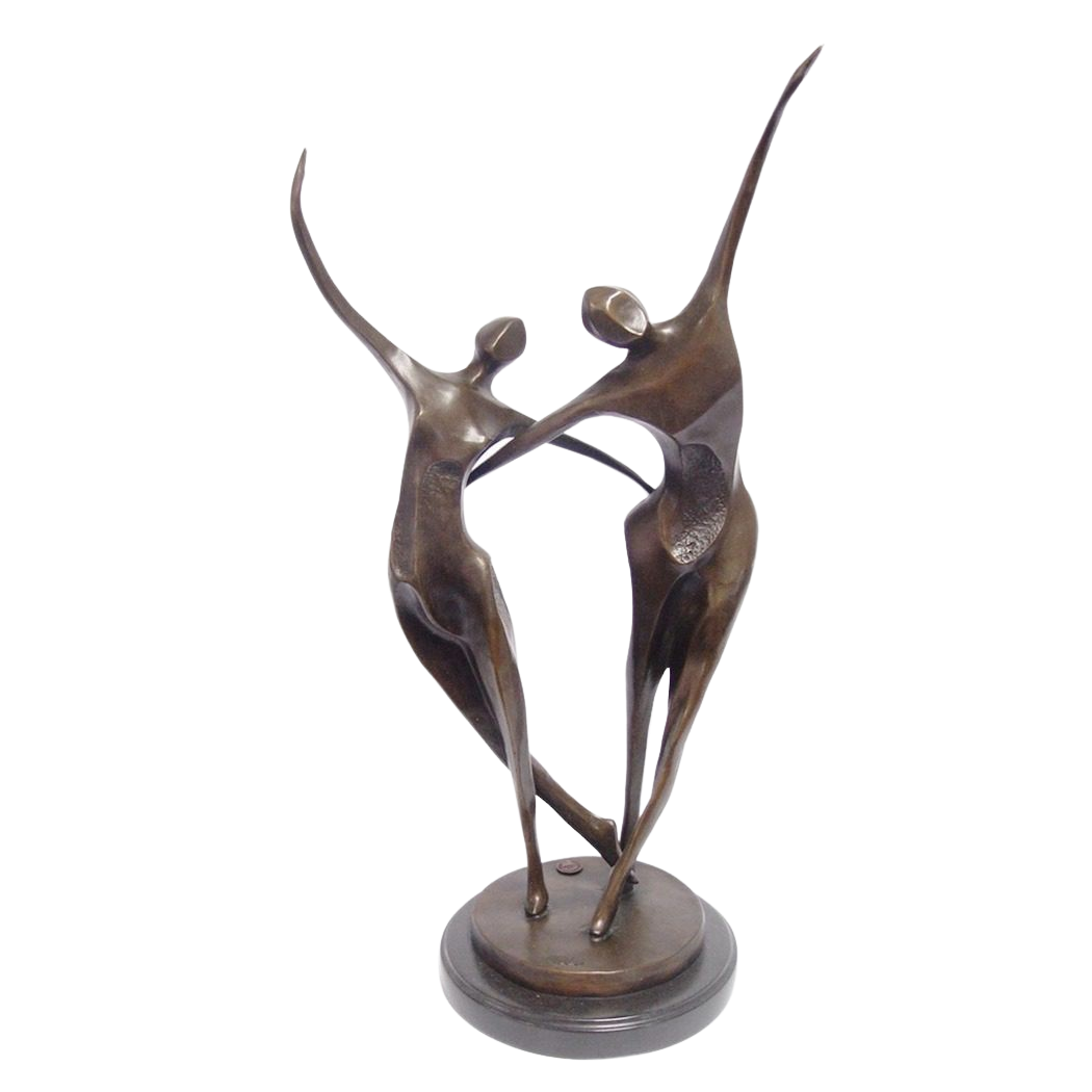 kas Besparing tweeling Bronzen beeld "Dancing with You" te koop @ Betaalbarekunst.nl. Dit stukje  kunst van brons is een echte verrijking voor je huis.