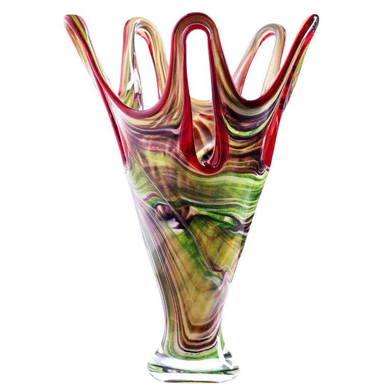 eetlust Omleiden periode Glazen vaas "Mylah" te koop @ Betaalbarekunst.nl. Dit stukje kunst van glas  is een echte verrijking voor je huis.