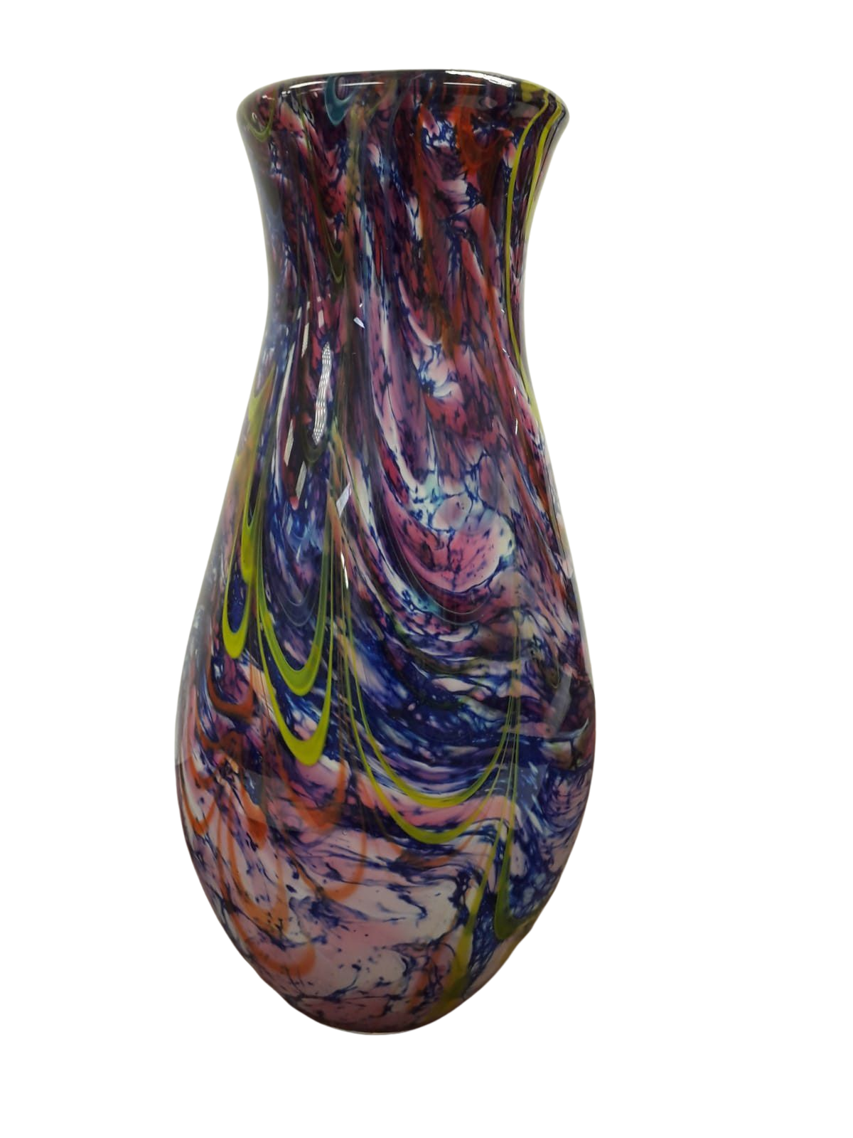 Zaklampen huwelijk Mondstuk Glazen vaas "Riya" te koop @ Betaalbarekunst.nl. Dit stukje kunst van glas  is een echte verrijking voor je huis.