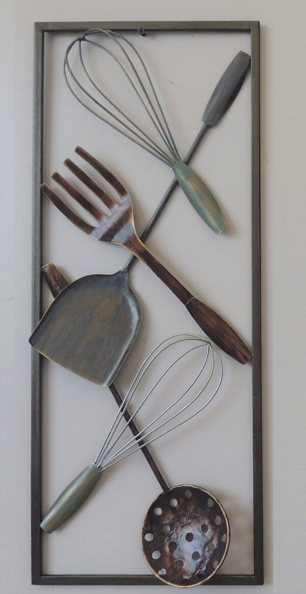 Metalen wanddecoratie My Kitchen Tools Keuken Utensil GS-A15